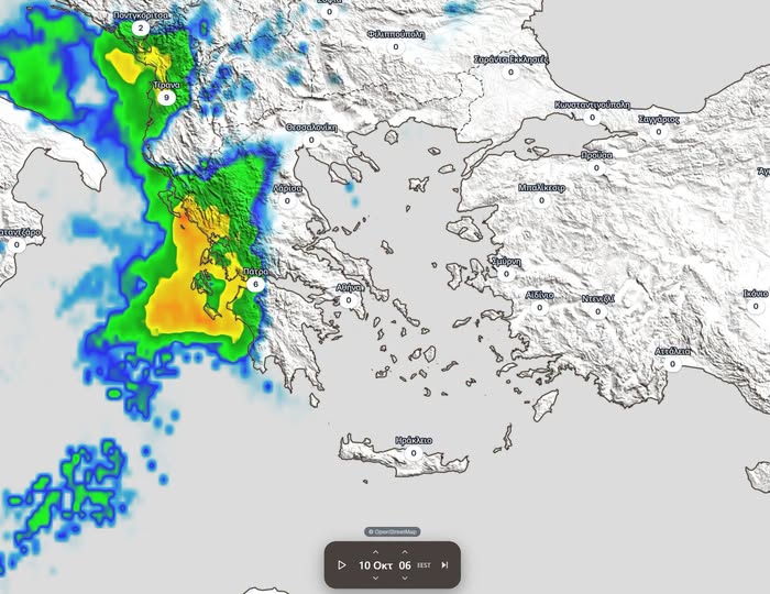 Έρχονται βροχές την Πέμπτη και από Τρίτη ισχυρές καταιγίδες (χάρτης)