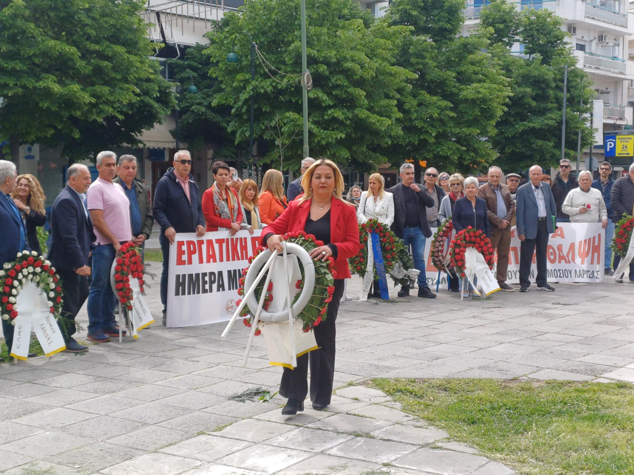 Τίμησε την Εργατική πρωτομαγία η ΑΔΕΔΥ Λάρισας (ΦΩΤΟ)