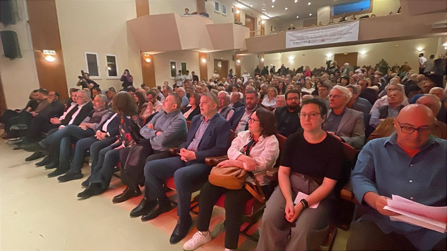 Ομιλία του Δ. Κουτσούμπα στη συγκέντρωση στο Δημοτικό Ωδείο Λάρισας (video)