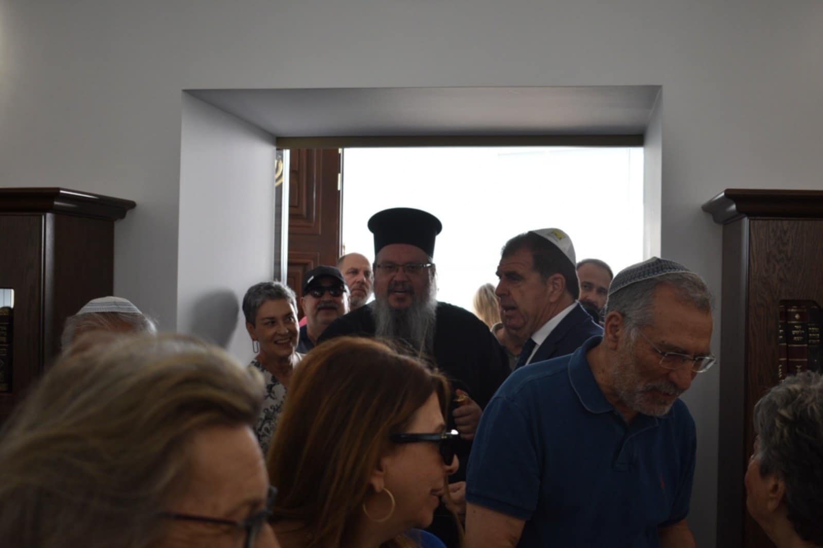 Εγκαίνια ανακαινισμένης Συναγωγής στη Λάρισα παρουσία Ζαχαράκη υπό δρακόνεται μέτρα ασφαλείας (ΦΩΤΟ)