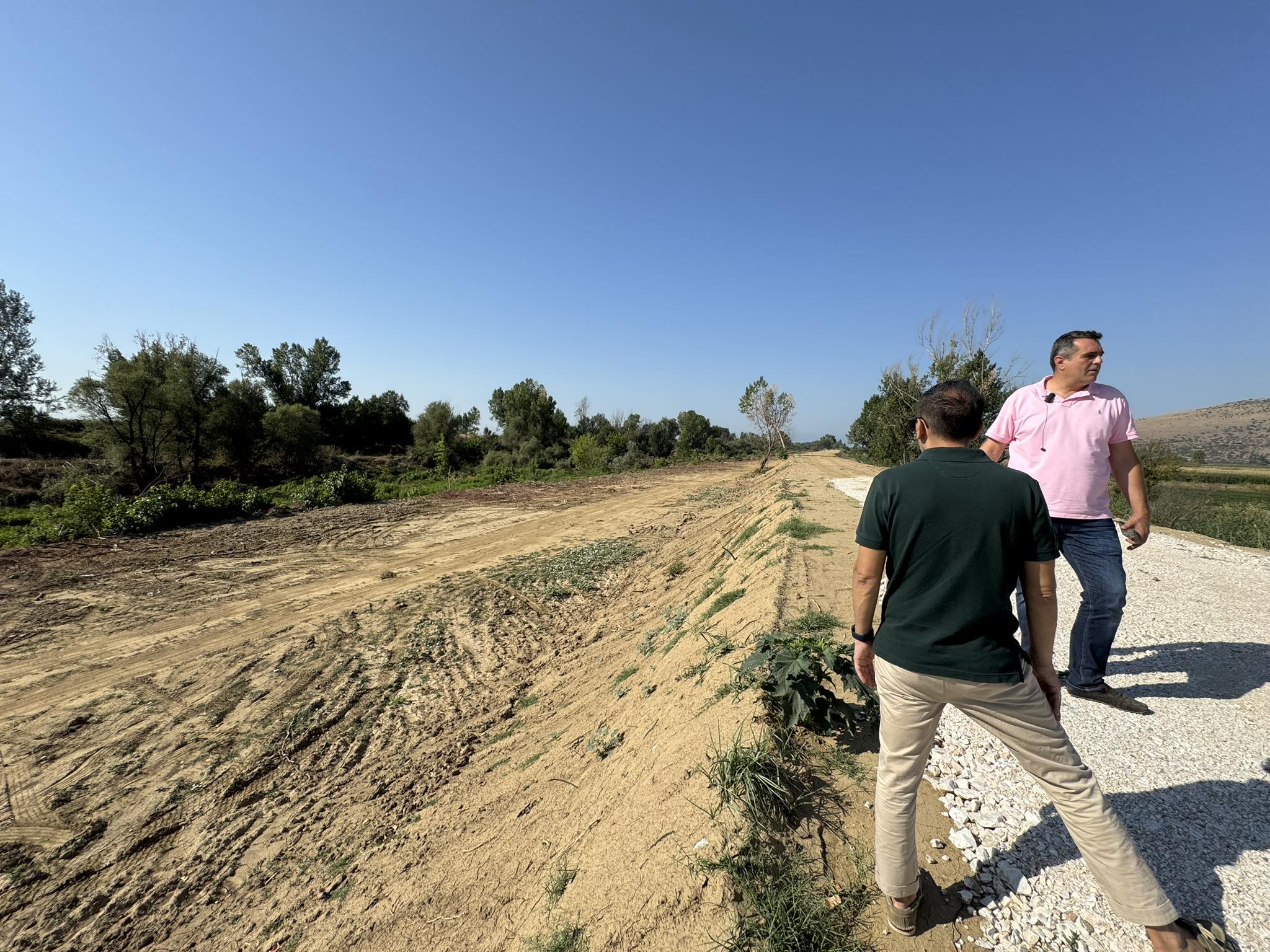 Αυτοψία Κουρέτα, Τέλιου στα αντιπλημμυρικά έργα του Καλέντζη στον Παλαμά (ΦΩΤΟ)