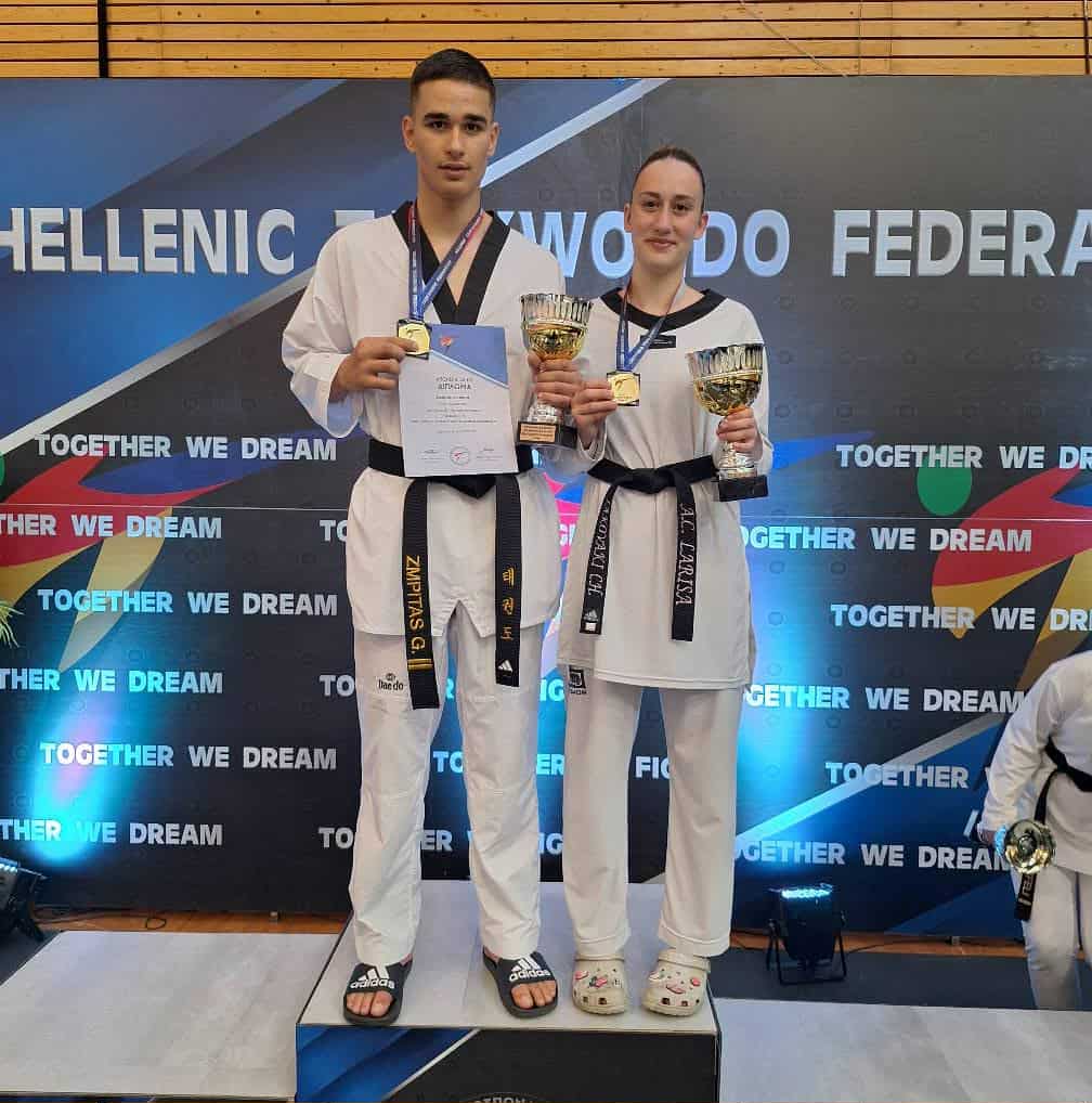 Διπλή εκπροσώπηση του Αθλητικού Συλλόγου Ταεκβοντό Λάρισας στην εθνική ομάδα
