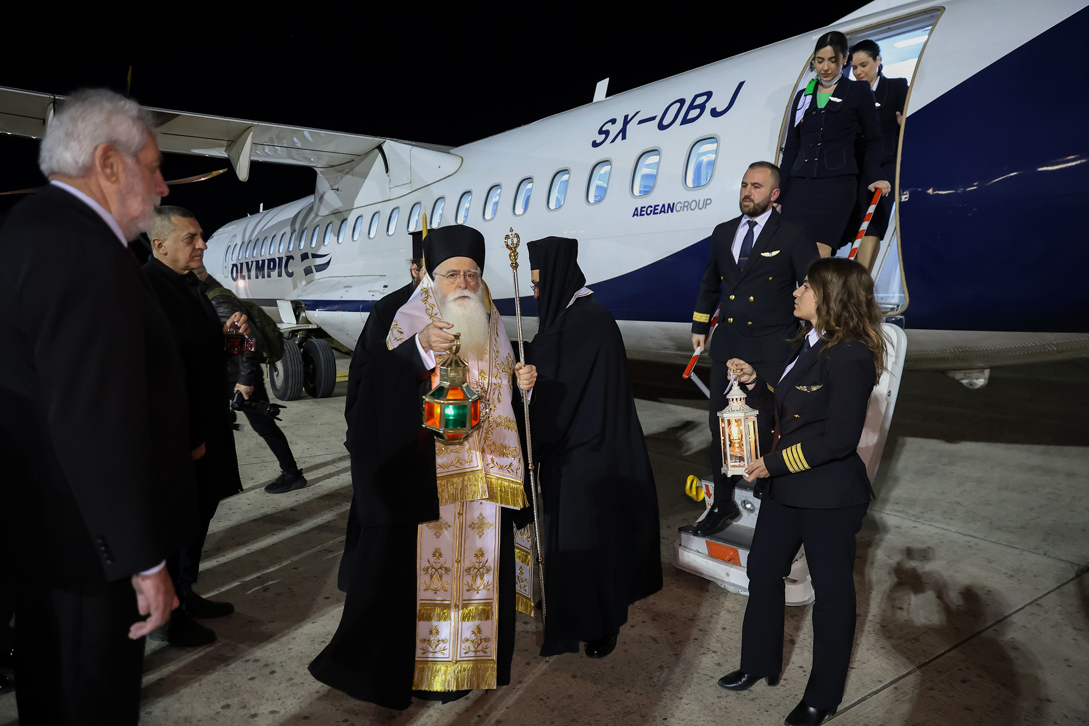 Στην τελετή αφής του Αγίου Φωτός στη Νέα Αγχίαλο  ο Περιφερειάρχης Θεσσαλίας Δημήτρης Κουρέτας