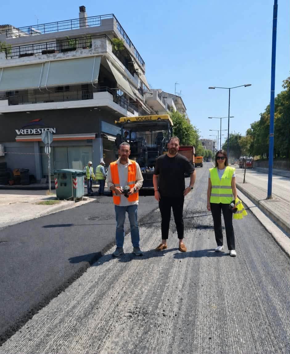 Ασφαλτοστρώσεις από τη ΔΕΥΑΛ 7200 τ.μ. στη Γεωργιάυ και τον κόμβο Αγίου Αχιλλίου (ΦΩΤΟ)