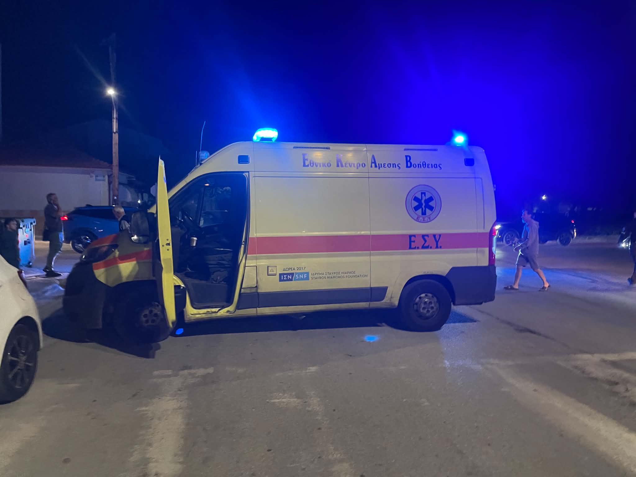 Τροχαίο με τραυματισμό διανομέα στη Λάρισα το βράδυ της Παρασκευής (ΦΩΤΟ)