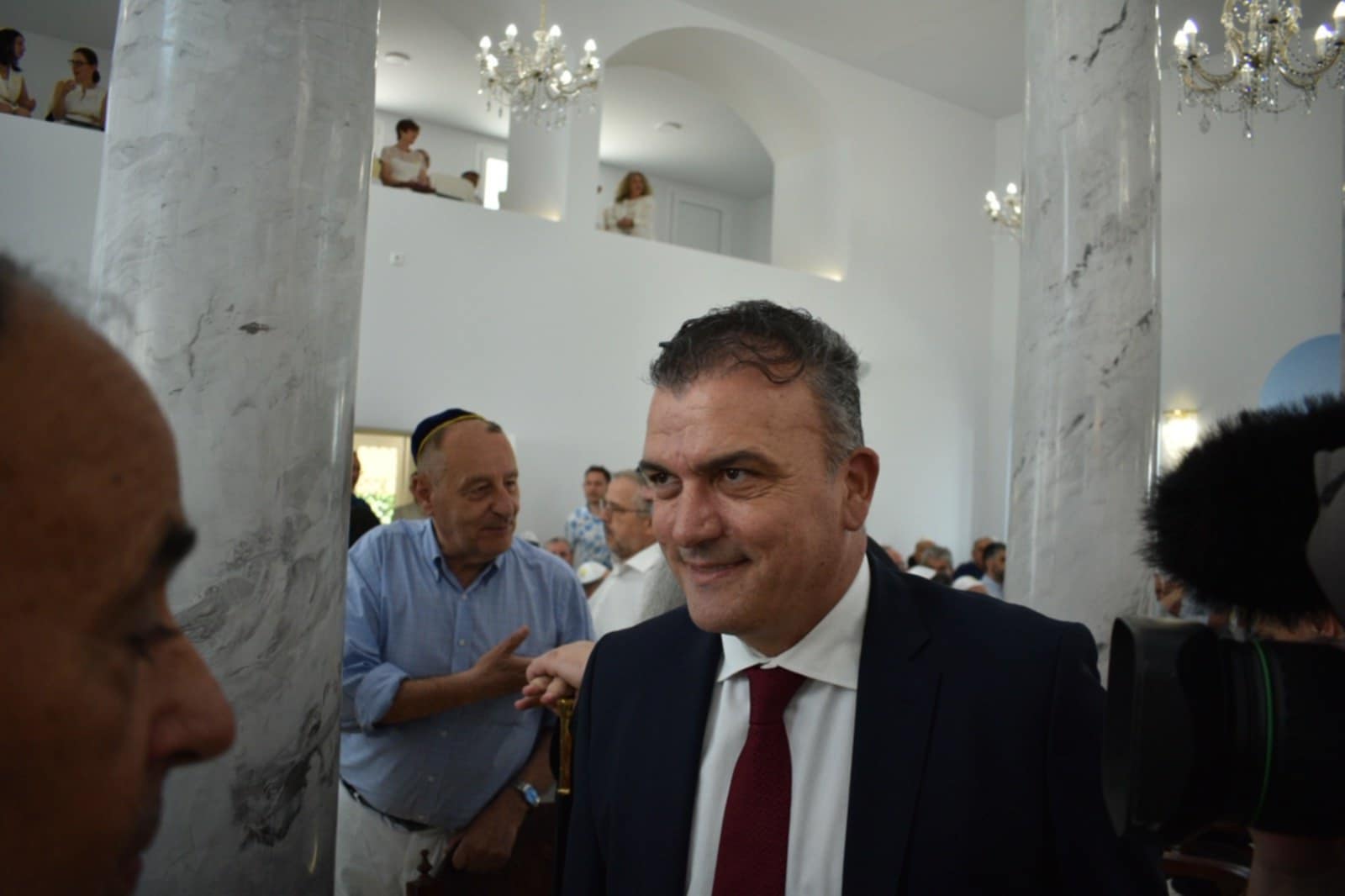 Εγκαίνια ανακαινισμένης Συναγωγής στη Λάρισα παρουσία Ζαχαράκη υπό δρακόνεται μέτρα ασφαλείας (ΦΩΤΟ)