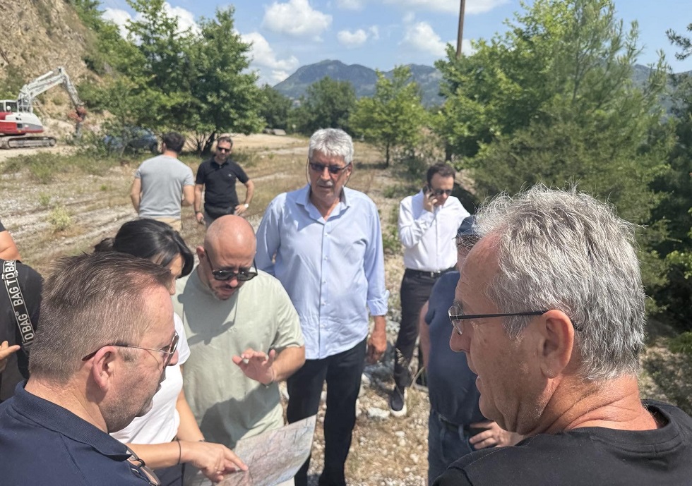 Επίσκεψη Κόκκαλη, Κοντοτόλη, Μεϊκόπουλου στα έργα του Αχελώου