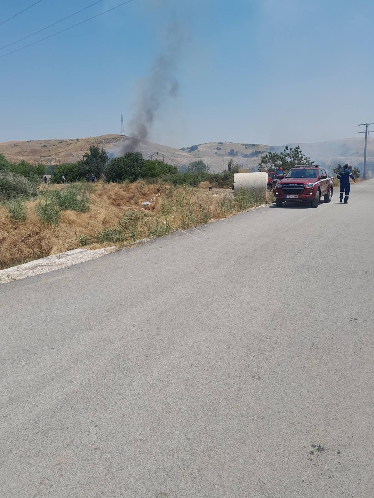 Φωτιά στην Συκεώνα, επενέβη η Πυροσβεστική και ο Δήμος Παλαμά