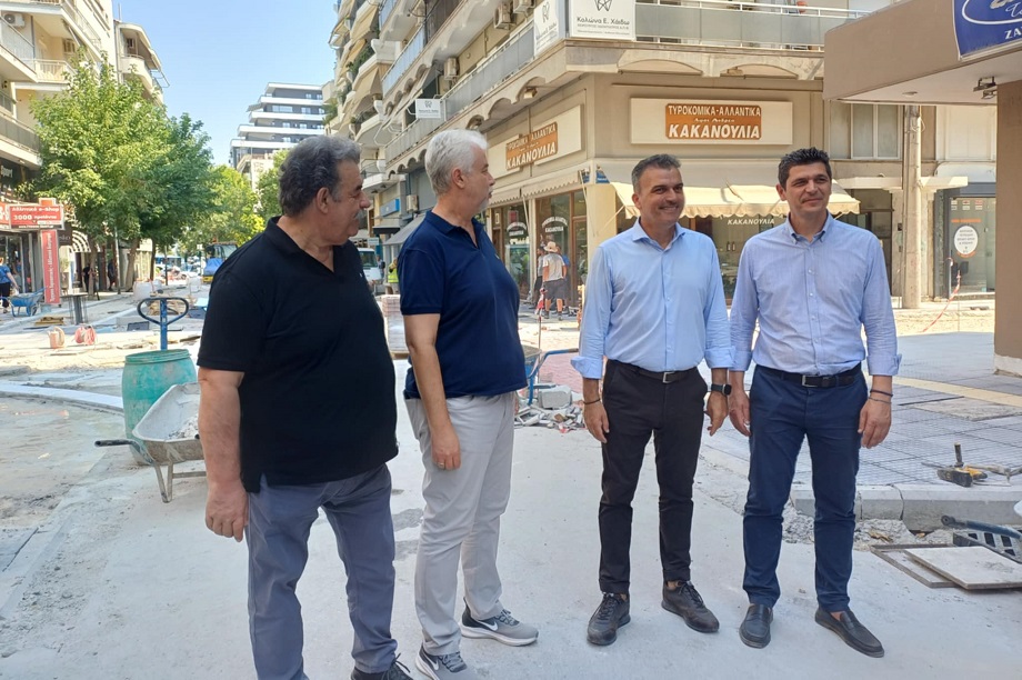 Επίσκεψη Μαμάκου στα εργα της Ανθίμου Γαζή: στόχος της Δημοτικής Αρχής είναι η βελτίωση της καθημερινότητας των πολιτών (ΦΩΤΟ
