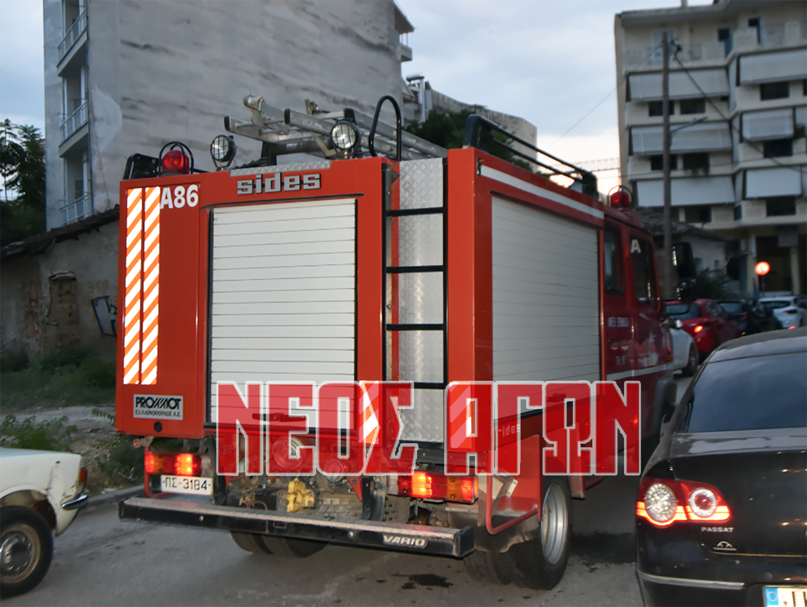 Κινητοποίηση της πυροσβεστικής για διαρροή υγραερίου από ΙΧ στο κέντρο της Καρδίτσας (ΦΩΤΟ)