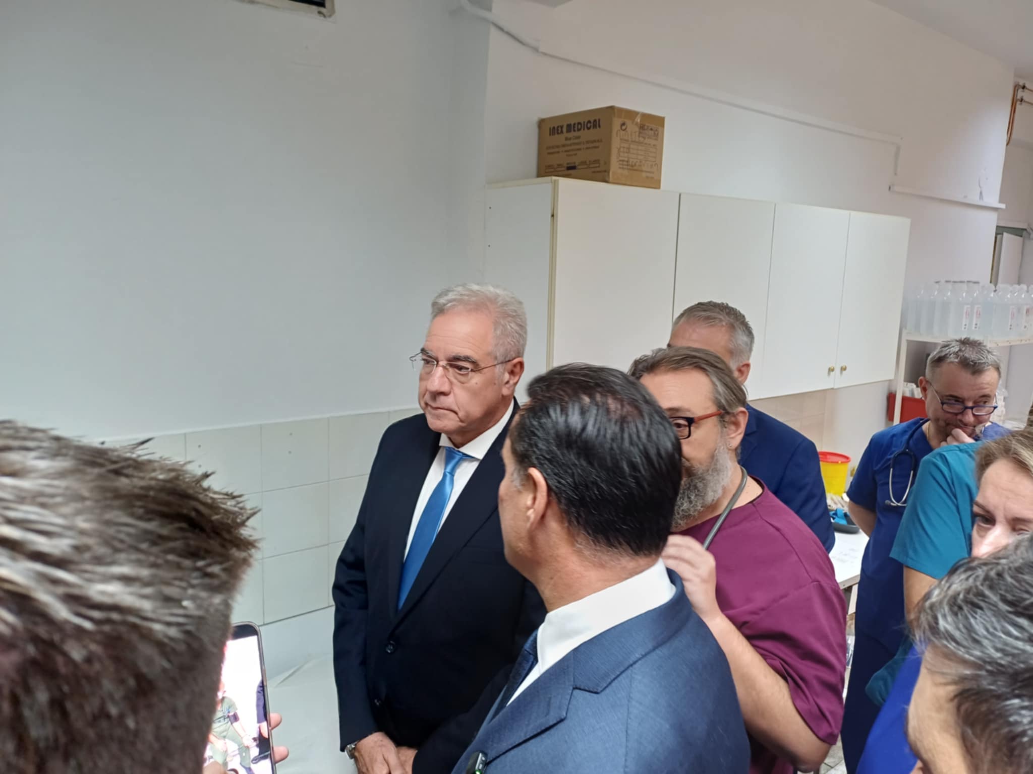 Επίσκεψη Άδωνι Γεωργιάδη στο Γενικό νοσοκομείο Λάρισας (ΦΩΤΟ)