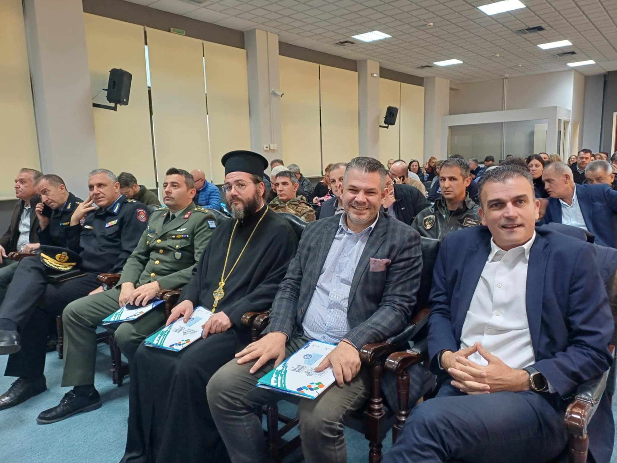 Εκδήλωση στη Λάρισα  παρουσία Λέκκα  για την αντιμετώπιση κλιματικών κινδύνων (ΦΩΤΟ)