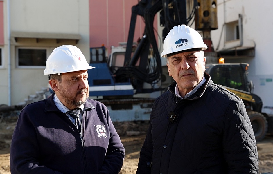 Ξεκίνησαν οι εργασίες για τη συνδετήρια πτέρυγα 115 κλινών του ΓΝΛ-Αυτοψία Περιφερειάρχη Θεσσαλίας