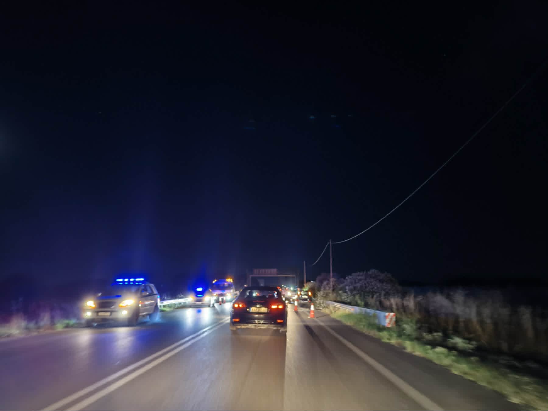Ουρές χιλιομέτρων λόγω τροχαίου στην παλιά Λάρισας- Θεσσαλονίκης στη Γυρτώνη-3 τραυματίες