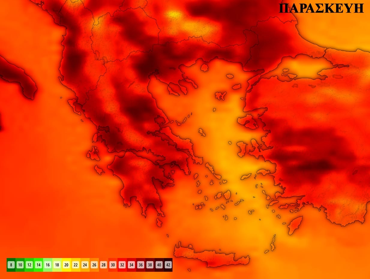 Έρχεται παρατεταμένη αυγουστιάτικη ζέστη (χάρτες)
