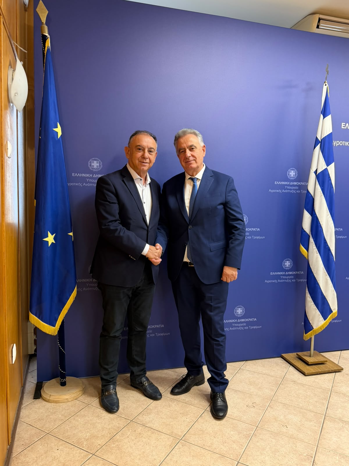 Κέλλας με κτηνοτρόφους στο Υπ. ΑΑΤ:  Συνεχίζουμε στην κατεύθυνση στήριξης της κτηνοτροφίας μας
