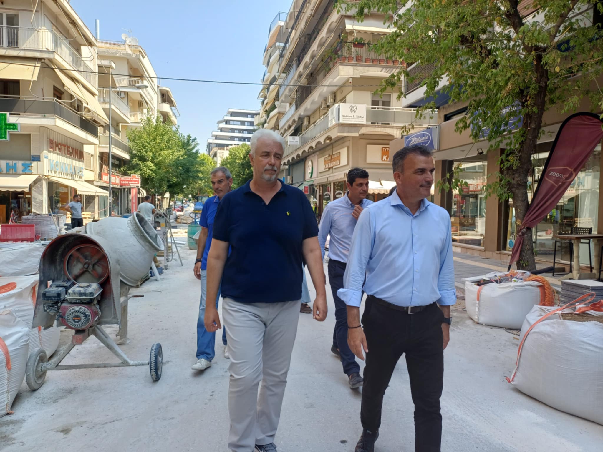 Επίσκεψη Μαμάκου στα εργα της Ανθίμου Γαζή: στόχος της Δημοτικής Αρχής είναι η βελτίωση της καθημερινότητας των πολιτών (ΦΩΤΟ