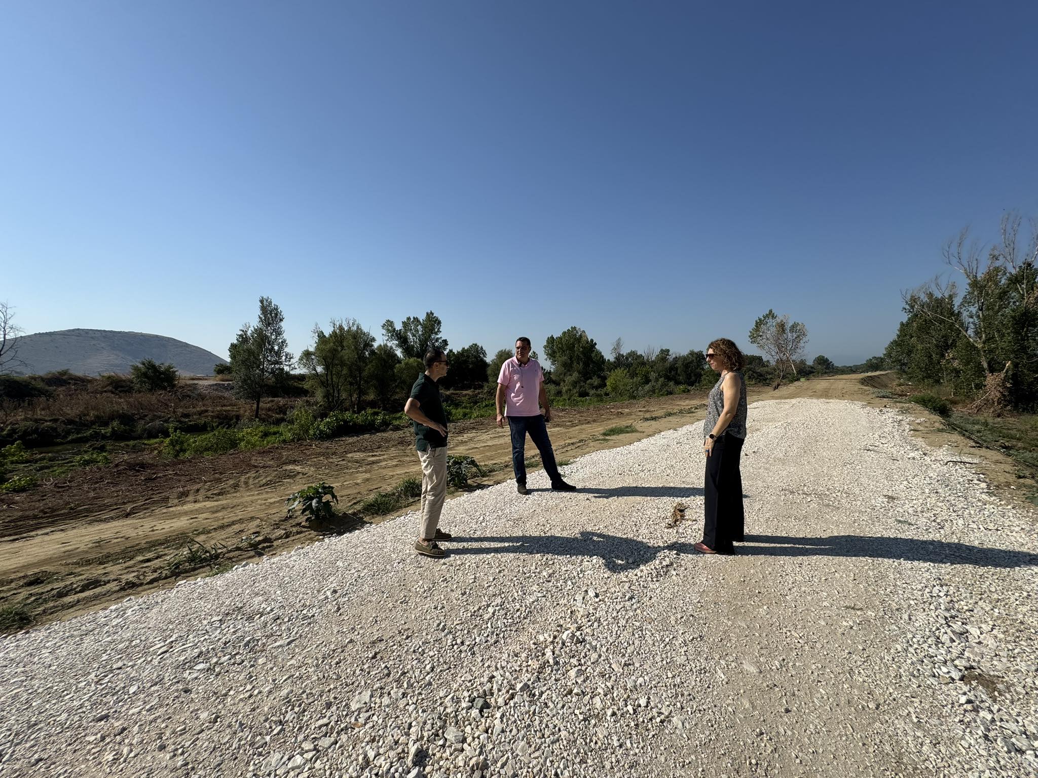 Αυτοψία Κουρέτα, Τέλιου στα αντιπλημμυρικά έργα του Καλέντζη στον Παλαμά (ΦΩΤΟ)