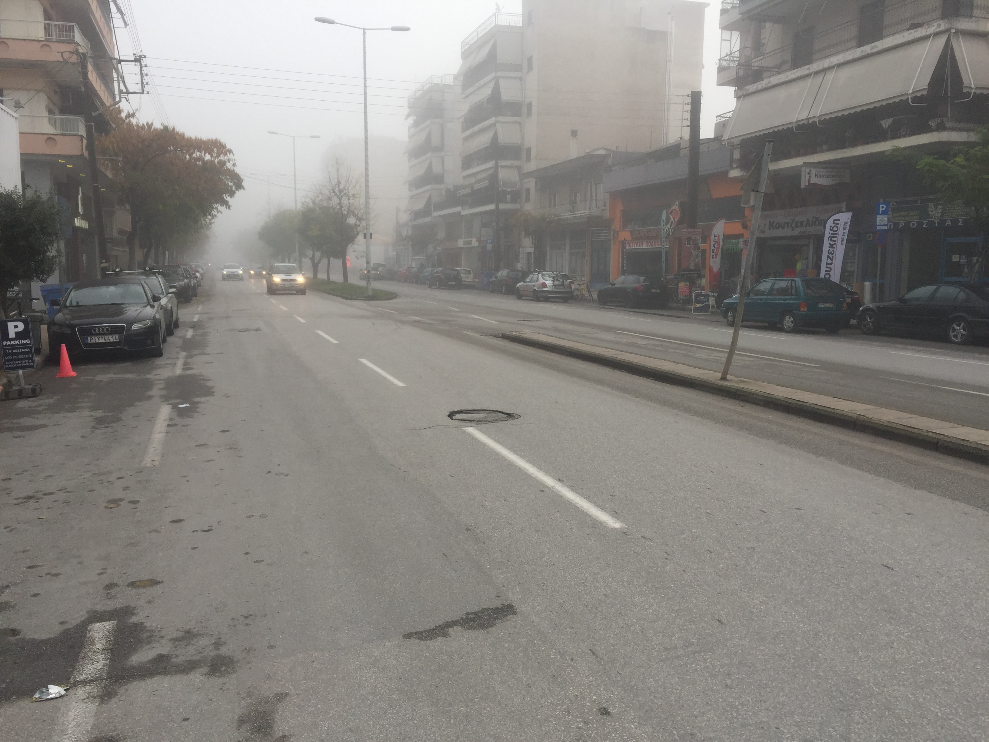 Τοπίο στην ομίχλη σήμερα η Λάρισα με αυξημένη υγρασία (ΦΩΤΟ)