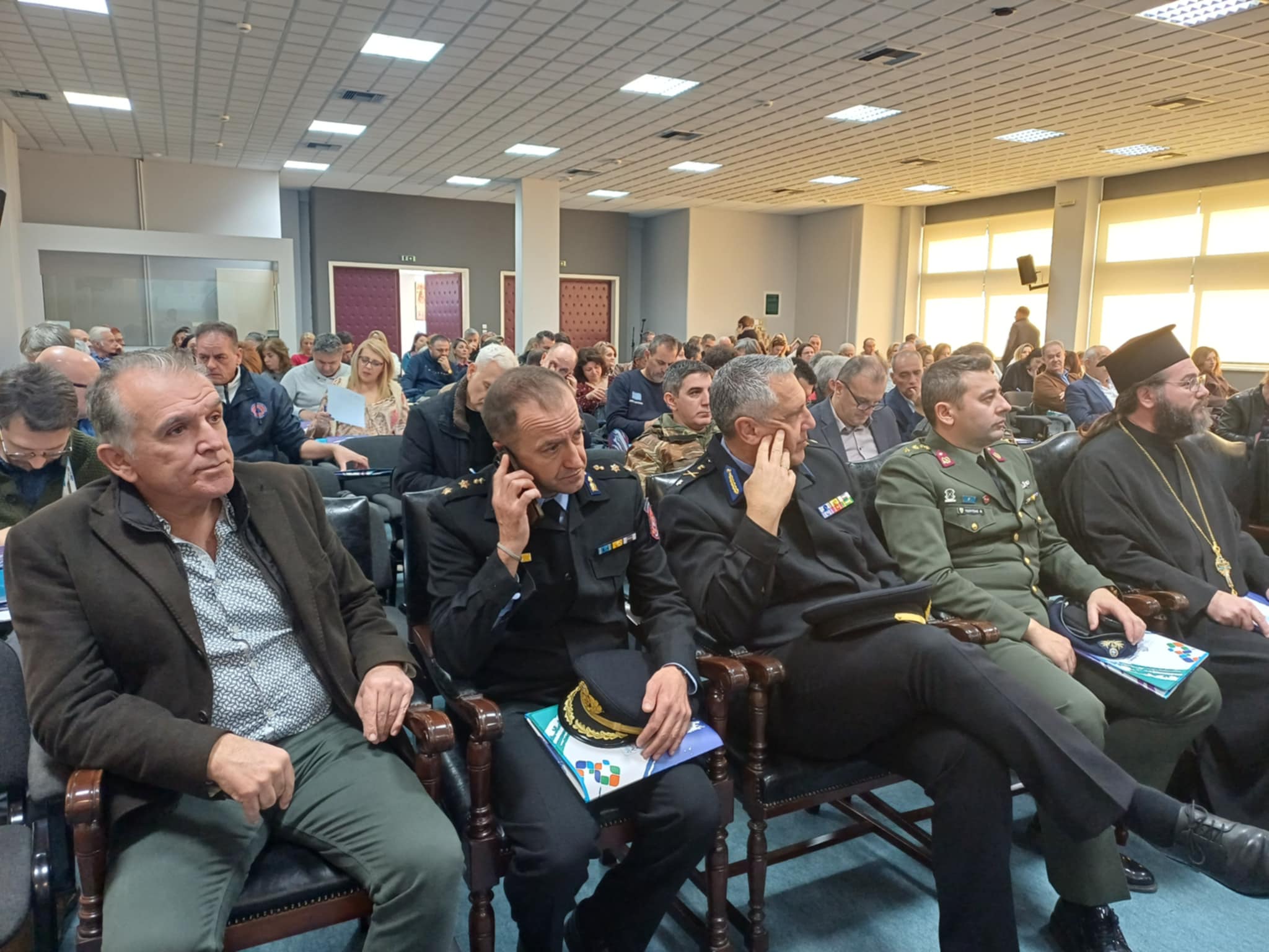 Εκδήλωση στη Λάρισα  παρουσία Λέκκα  για την αντιμετώπιση κλιματικών κινδύνων (ΦΩΤΟ)