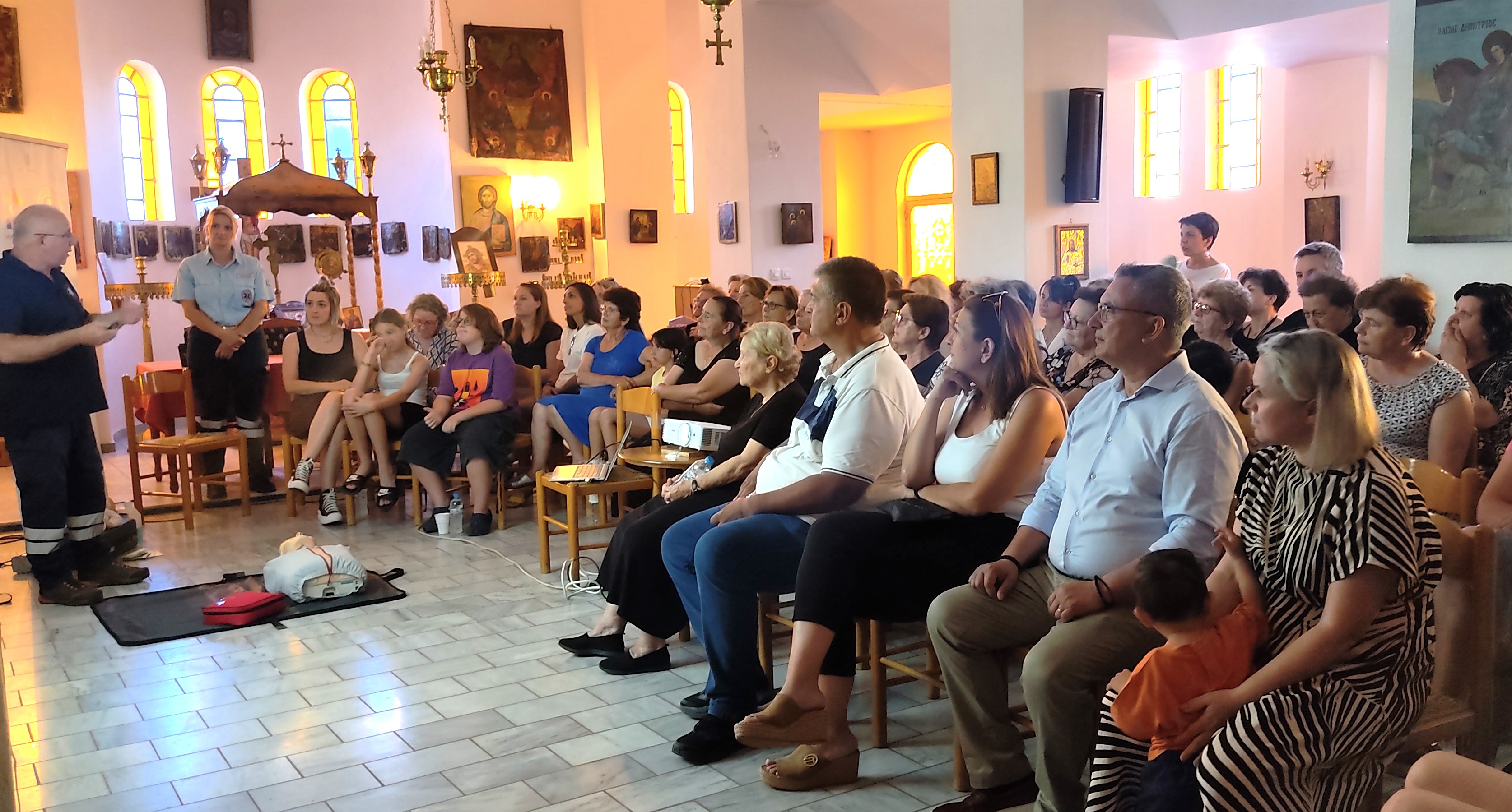 Ενημερωτική εκδήλωση για τις «Πρώτες Βοήθειες και πρόληψη ατυχημάτων» από Περιφέρεια Θεσσαλίας και ΕΚΑΒ στο Ελευθεραί Λάρισας