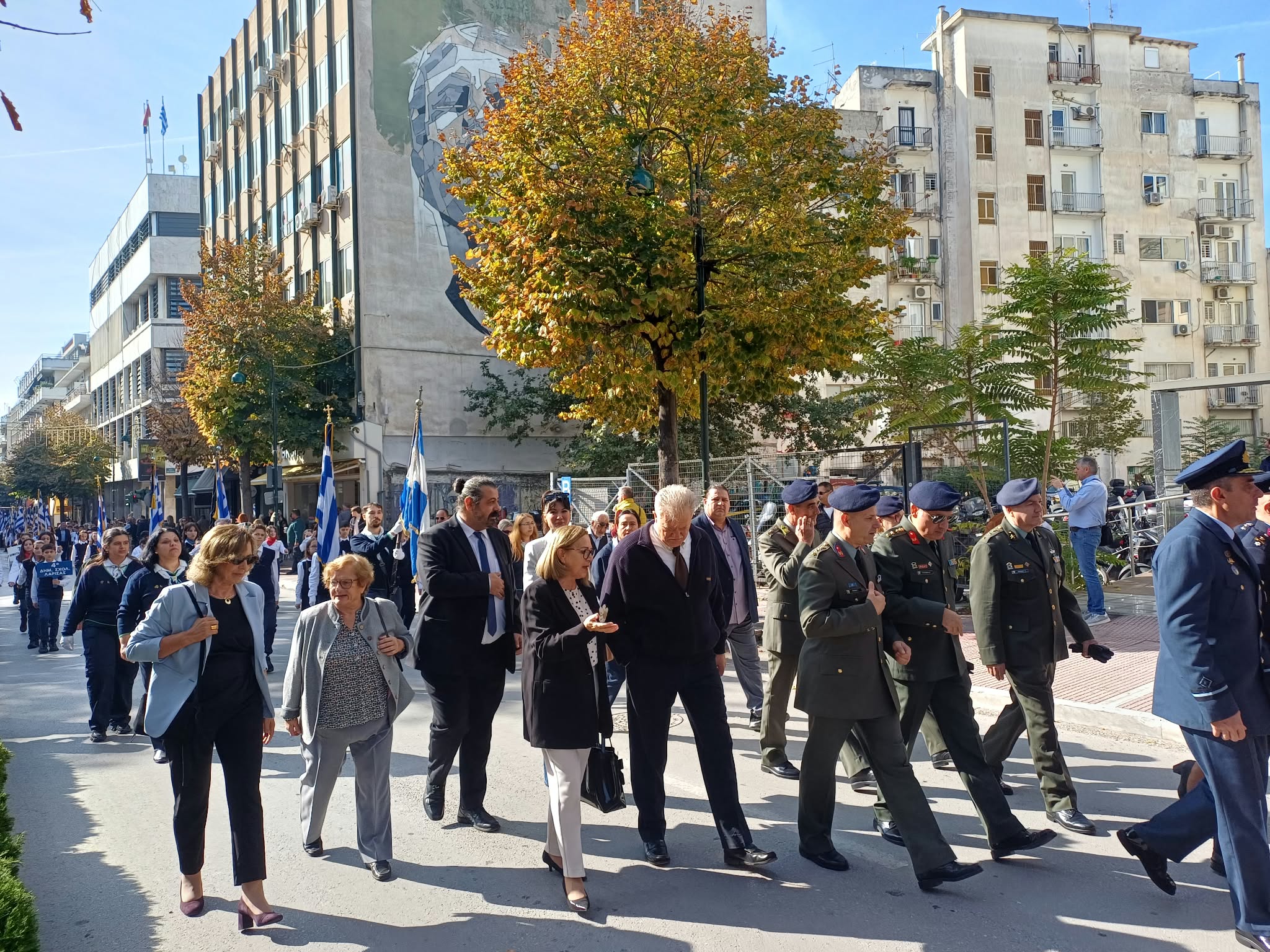 Με λαμπρότητα οι εκδηλώσεις για την 82η επέτειο απελευθέρωσης της Λάρισας από τους Ναζί ΦΩΤΟ+video)