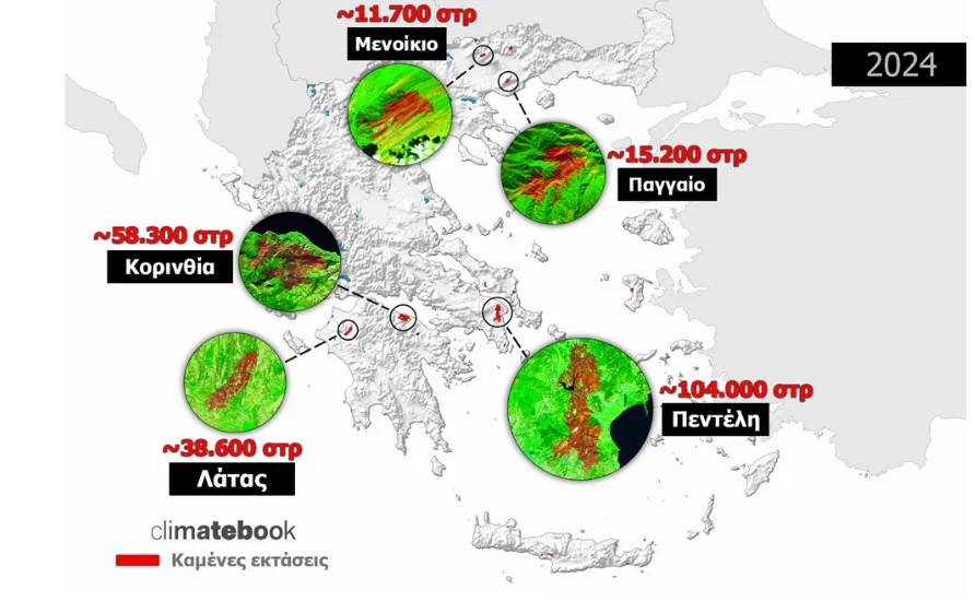 Η θερμότερη χρονιά των τελευταίων 30 ετών το 2024 - Τι έφερε η κλιματική αλλαγή στην Ελλάδα