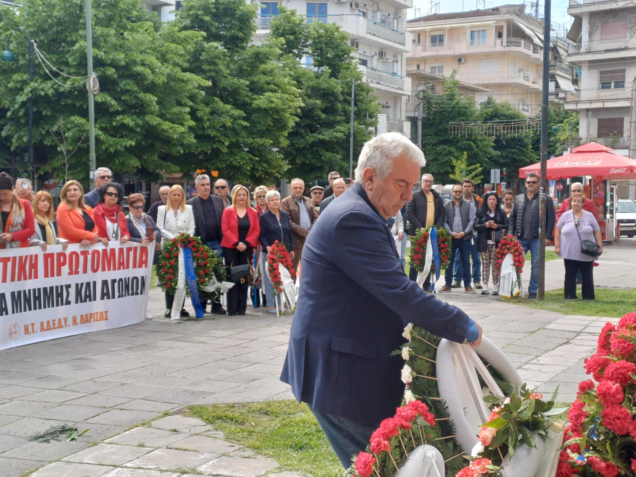 Τίμησε την Εργατική πρωτομαγία η ΑΔΕΔΥ Λάρισας (ΦΩΤΟ)