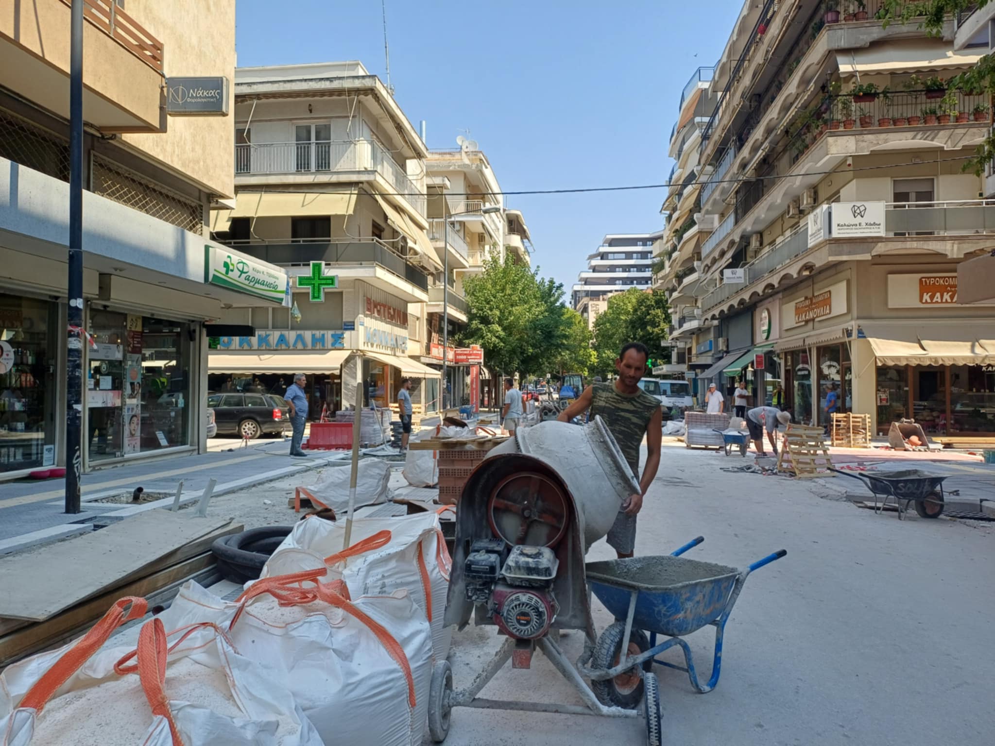 Επίσκεψη Μαμάκου στα εργα της Ανθίμου Γαζή: στόχος της Δημοτικής Αρχής είναι η βελτίωση της καθημερινότητας των πολιτών (ΦΩΤΟ