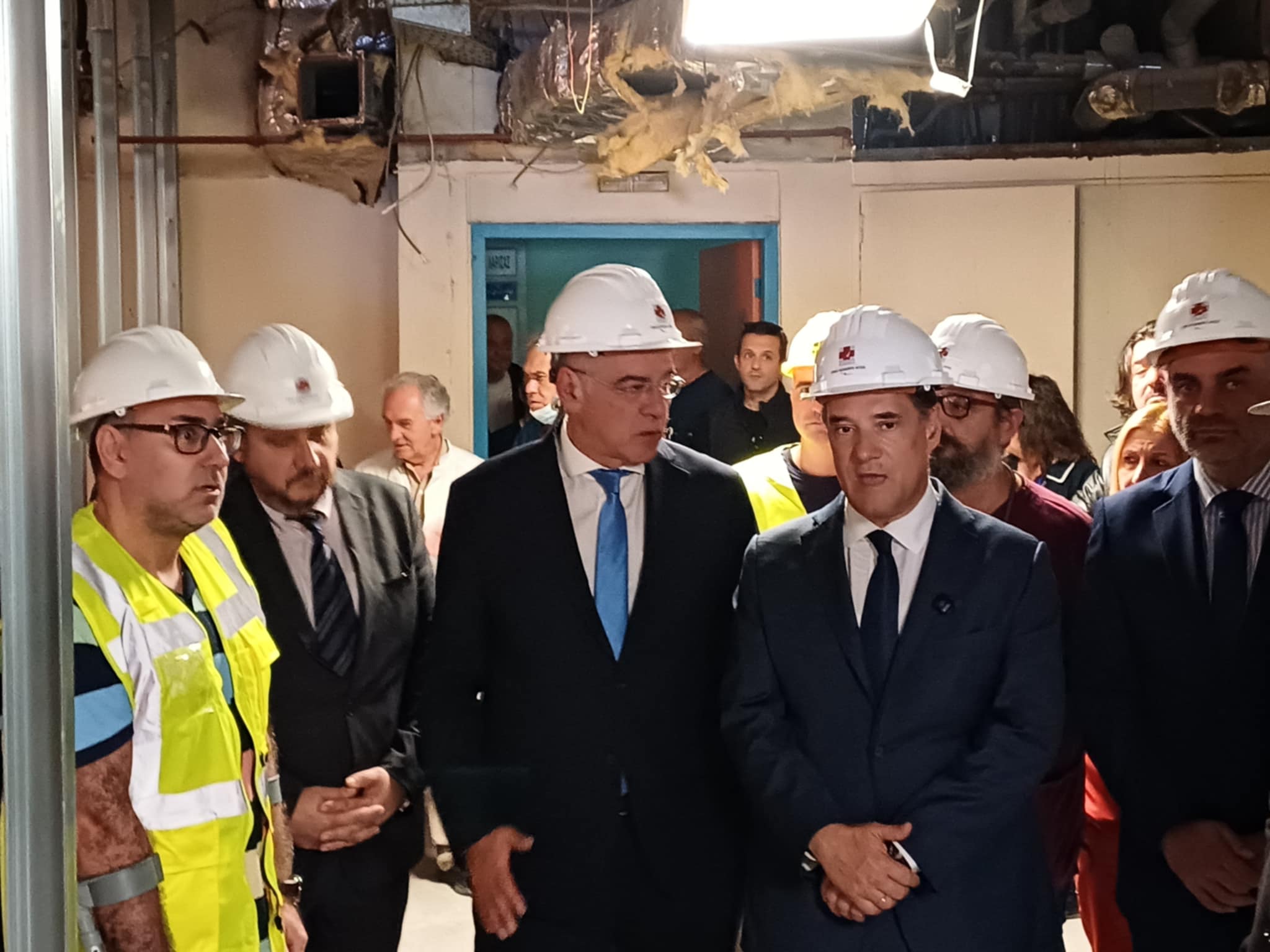 Ο Άδωνις Γεωργιάδης στο ΓΝΛ-επισκέφτηκε και το υπό κατασκευή νέο ΤΕΠ (ΦΩΤΟ)