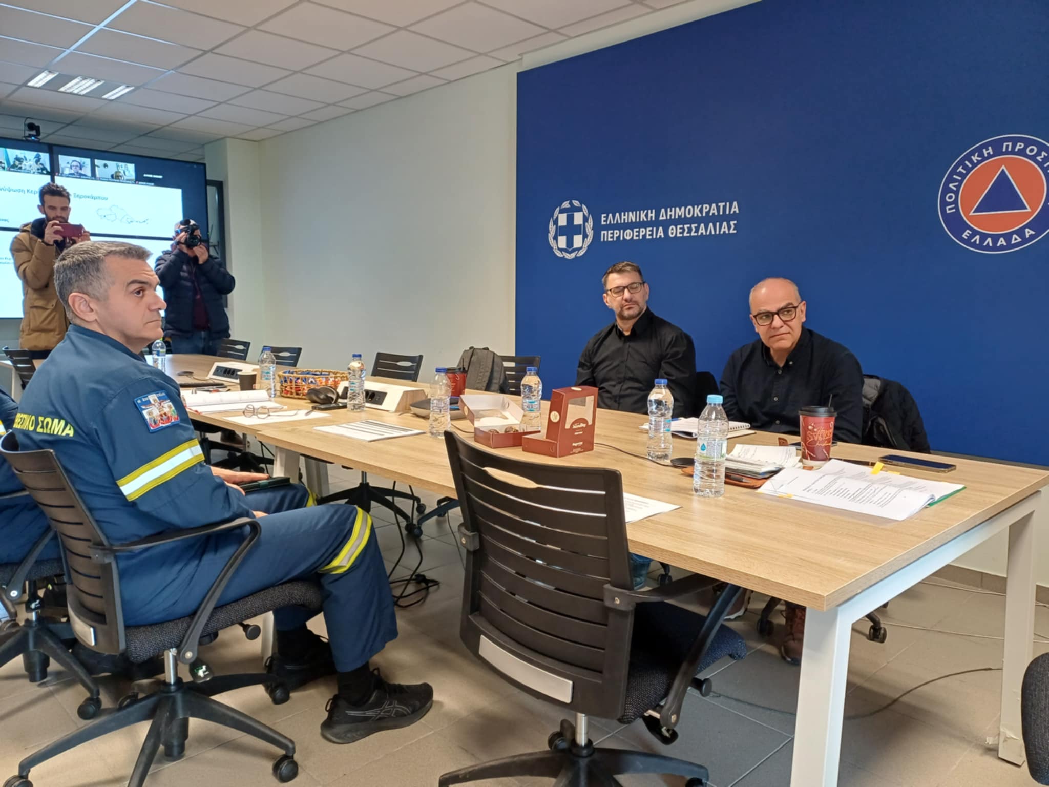 Άσκηση Πολιτικής Προστασίας στην περιφερεια Θεσσαλάις για αντιμετώπιση πλημμύρας (ΦΩΤΟ)