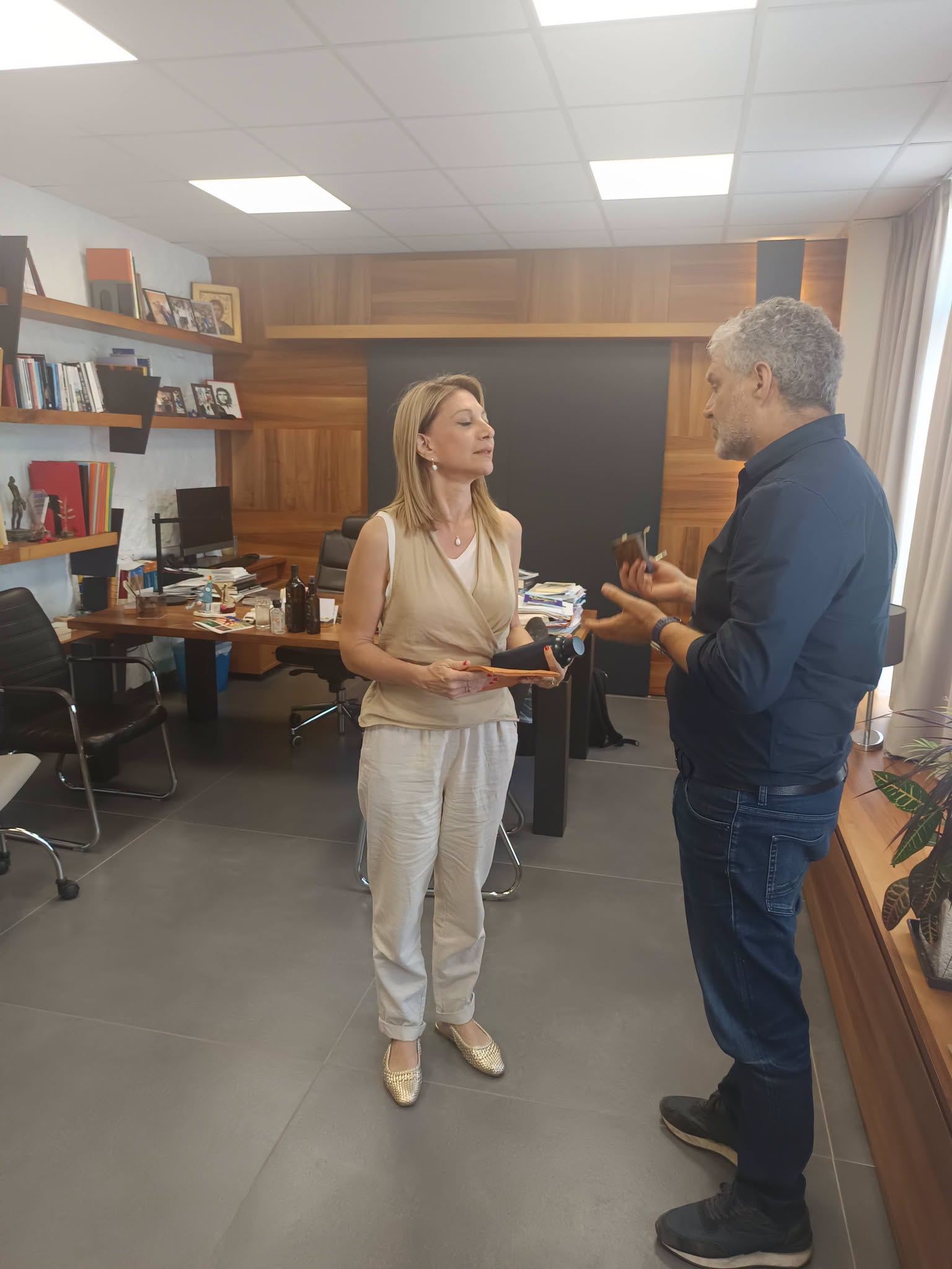 Στο Δήμο Αγιάς περιόδευσε σήνμερα η Μαρία Καρυστιανού (ΦΩΤΟ)