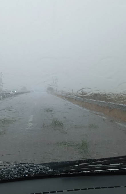 Ισχυρές βροχές στο Ν. Καρδίτσας, χωρίς ζημιές έως τώρα στις καλλιέργειες-Πλημμυρικά φαινόμενα  στην οδό Σαρανταπόρου.