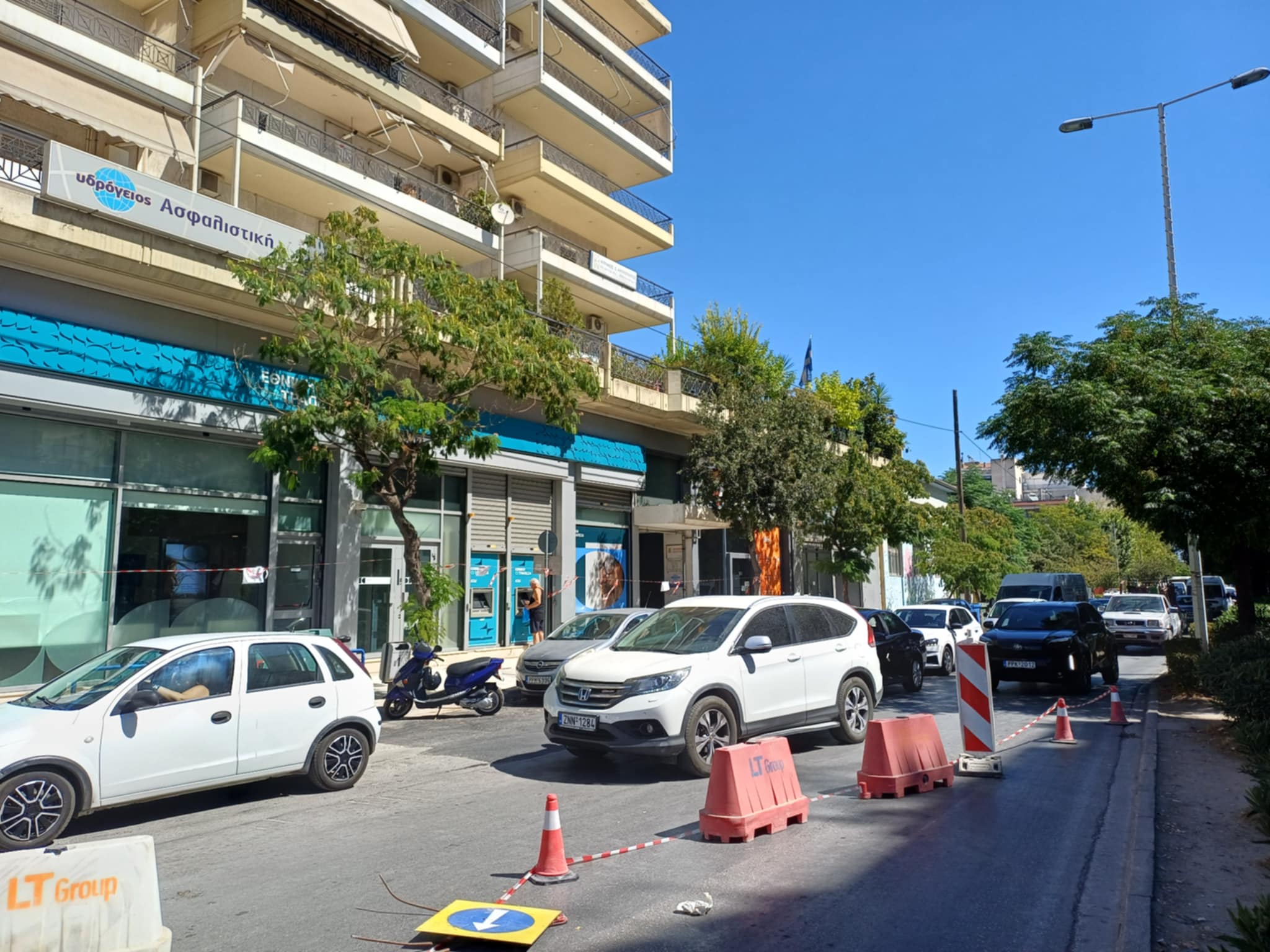 Απίστευτη ταλαιπωρία στην Ηρώων Πολυτεχνείου- τεράστιες ουρές και μποτιλιάρισμα λόγω έργων (ΦΩΤΟ)