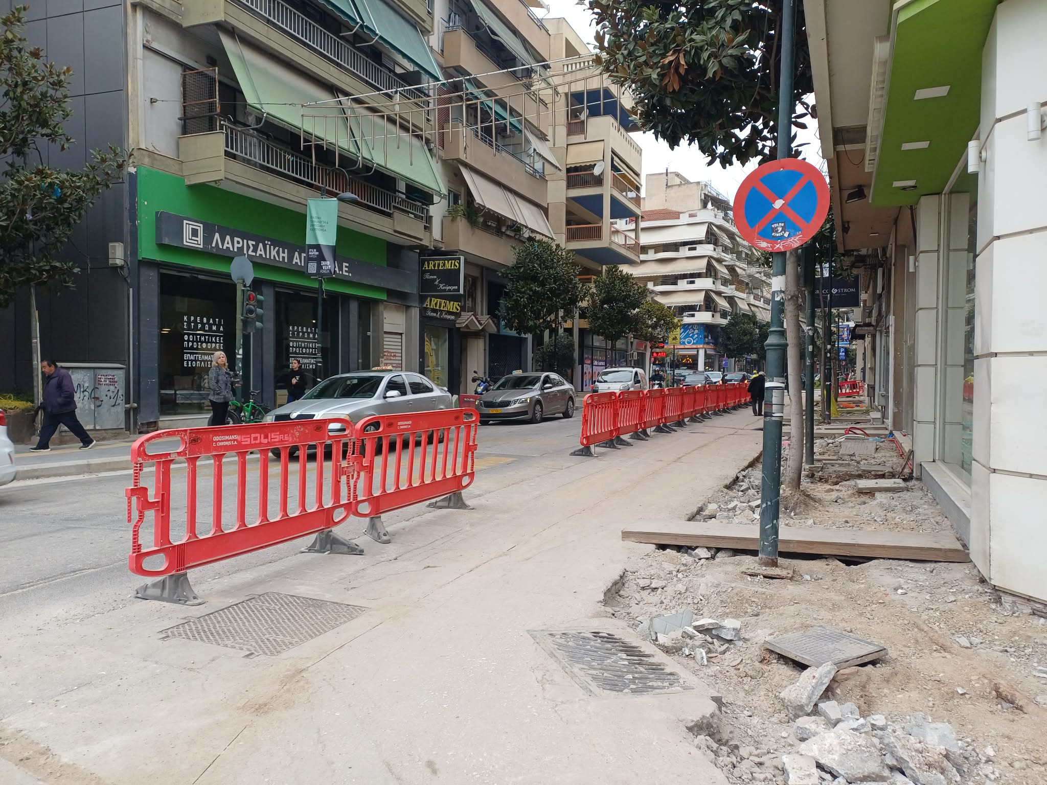 Πραγματικό εργοτάξιο η πόλη της Λάρισας - Σε εξέλιξη εκτεταμένες εργασίες (ΦΩΤΟ)
