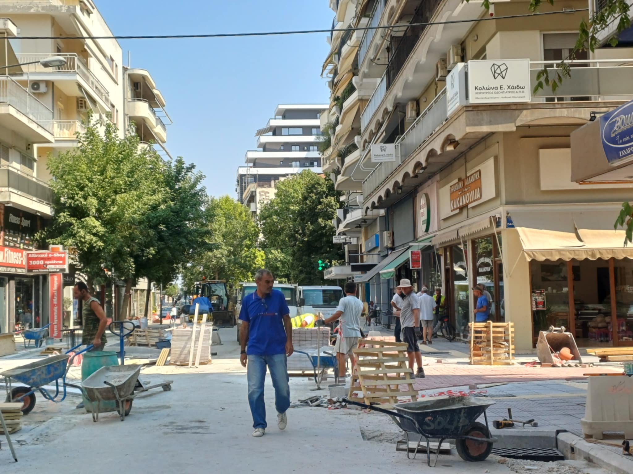 Επίσκεψη Μαμάκου στα εργα της Ανθίμου Γαζή: στόχος της Δημοτικής Αρχής είναι η βελτίωση της καθημερινότητας των πολιτών (ΦΩΤΟ