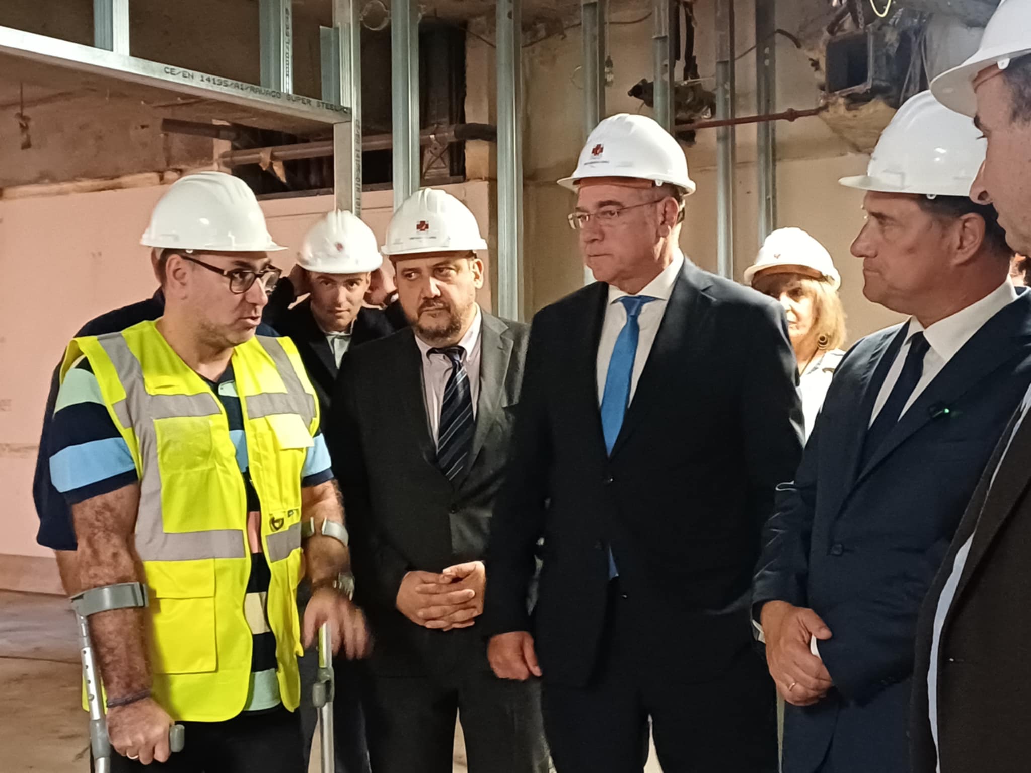 Ο Άδωνις Γεωργιάδης στο ΓΝΛ-επισκέφτηκε και το υπό κατασκευή νέο ΤΕΠ (ΦΩΤΟ)