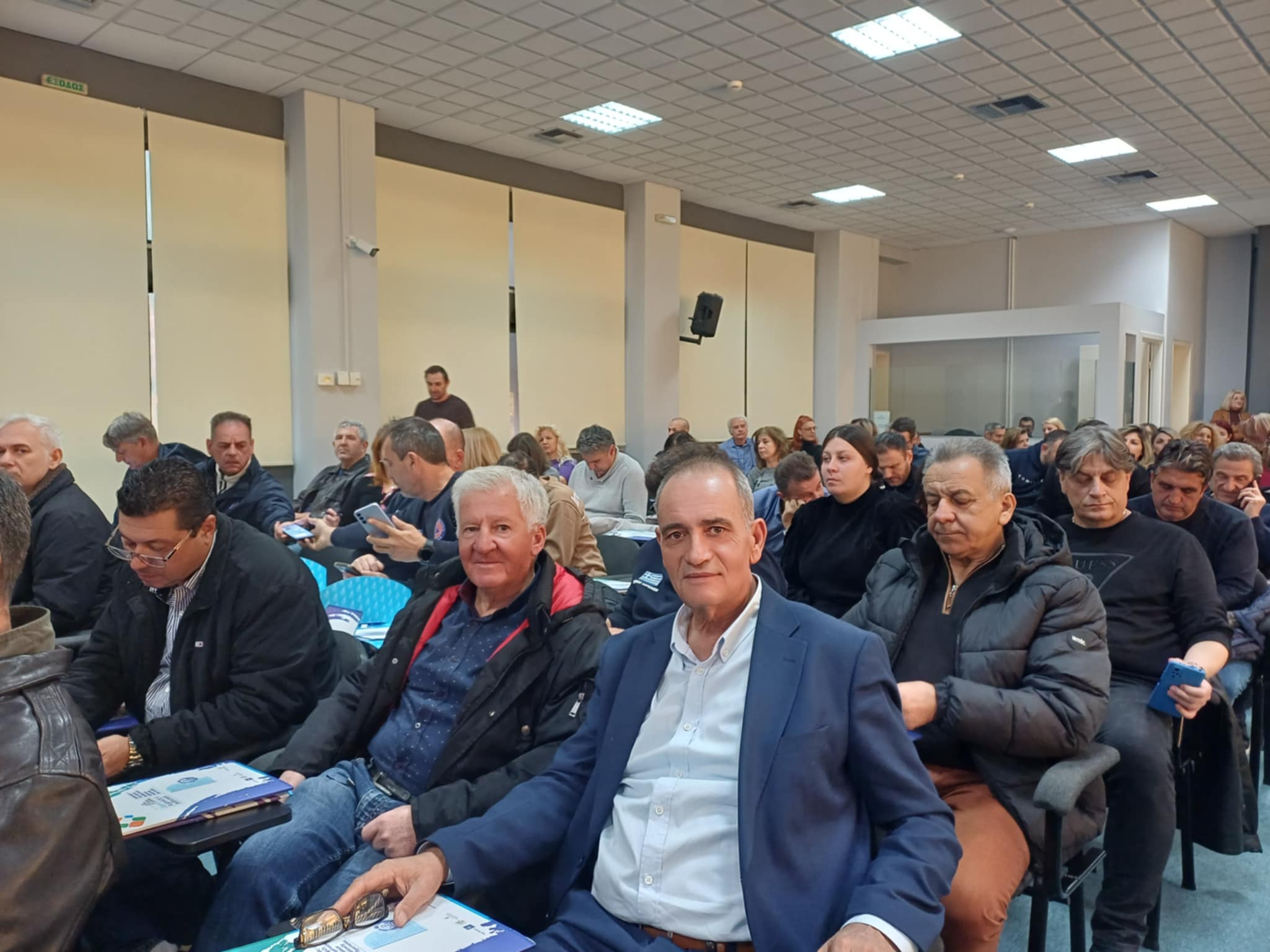 Εκδήλωση στη Λάρισα  παρουσία Λέκκα  για την αντιμετώπιση κλιματικών κινδύνων (ΦΩΤΟ)