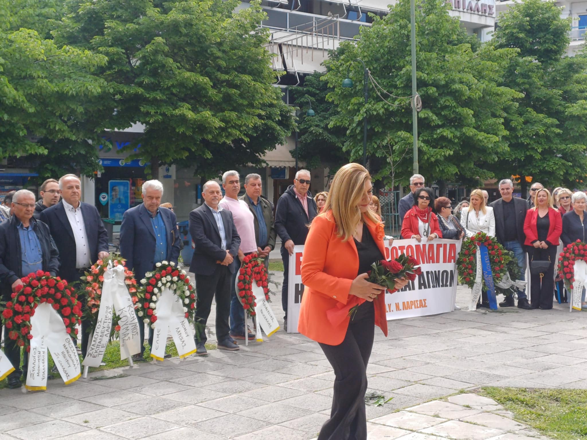 Τίμησε την Εργατική πρωτομαγία η ΑΔΕΔΥ Λάρισας (ΦΩΤΟ)