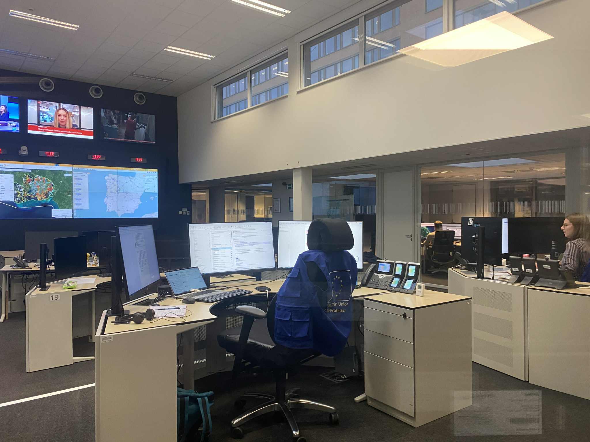 Στη καρδιά του Κέντρου Πολιτικής Προστασίας της Ευρώπης- το...άγρυπνο μάτι του Copernicus