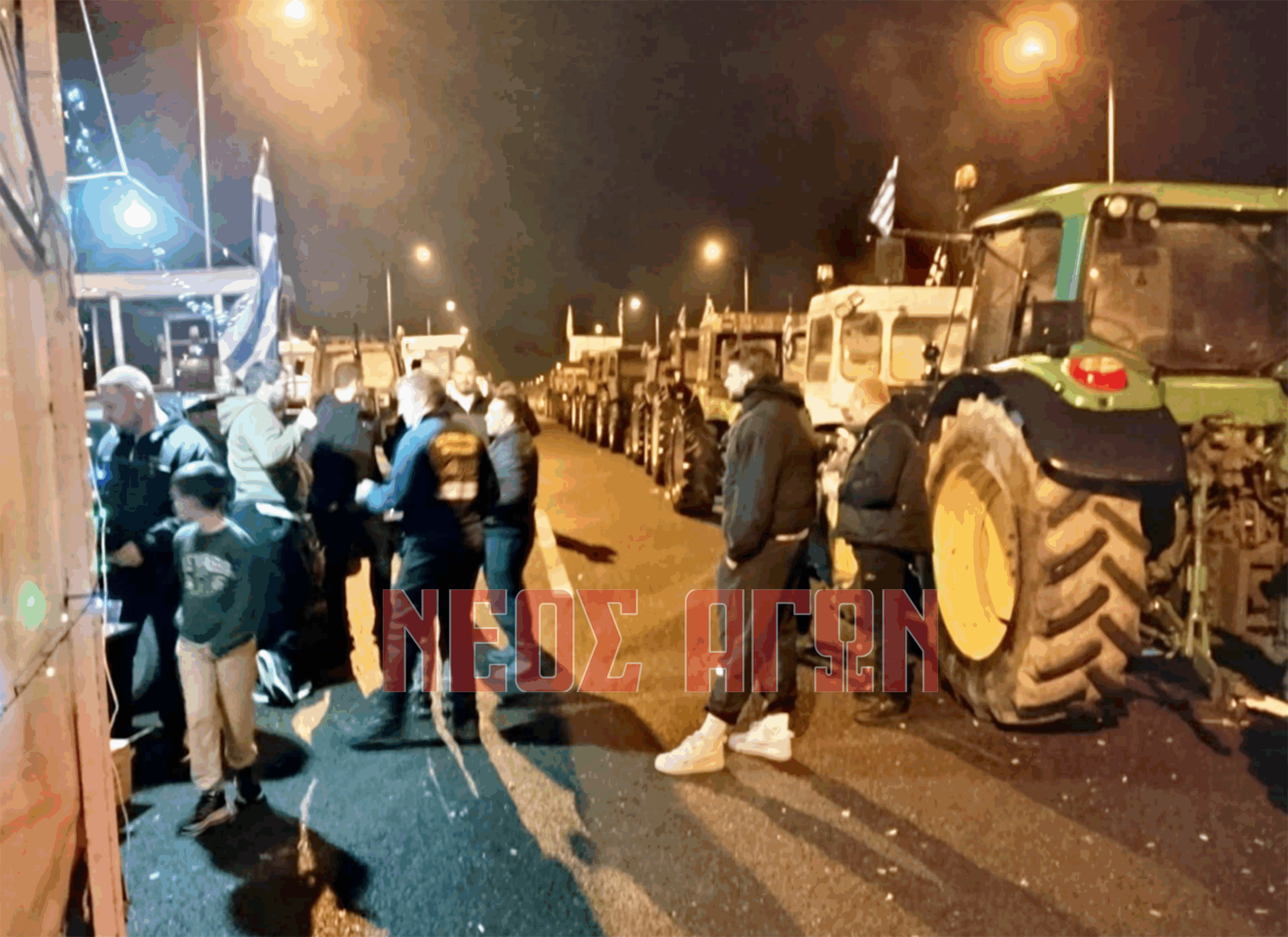 Σαββάτο βράδυ στο μεγαλύετρο μπλόκο της Ελλάδας στον Ε-65-η οργάνωση ανά χωριό και Αγροτικό Σύλλογο (ΦΩΤΟ)