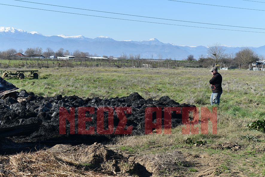 Στάχτη οι  κόποι μιας ζωής για κτηνοτρόφο από τους Γοργοβίτες (ΦΩΤΟ - ΒΙΝΤΕΟ)