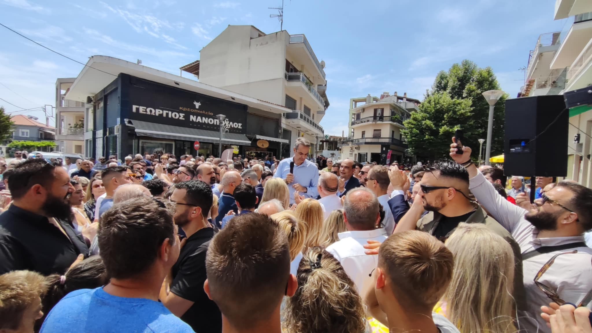 Μητσοτάκης από Βελεστίνο: Προτεραιότητα της κυβέρνησης η αποκατάσταση της Θεσσαλίας (ΦΩΤΟ)