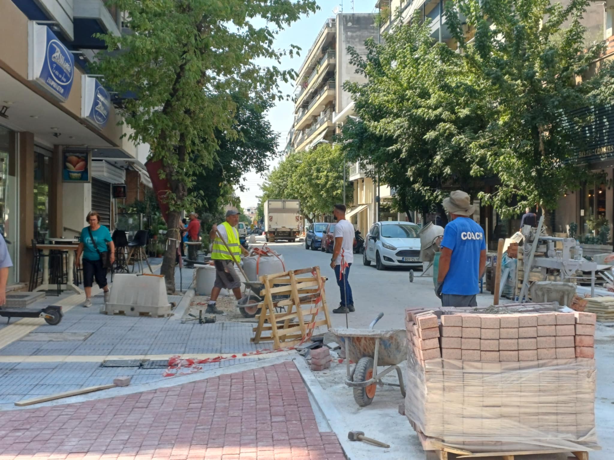 Επίσκεψη Μαμάκου στα εργα της Ανθίμου Γαζή: στόχος της Δημοτικής Αρχής είναι η βελτίωση της καθημερινότητας των πολιτών (ΦΩΤΟ