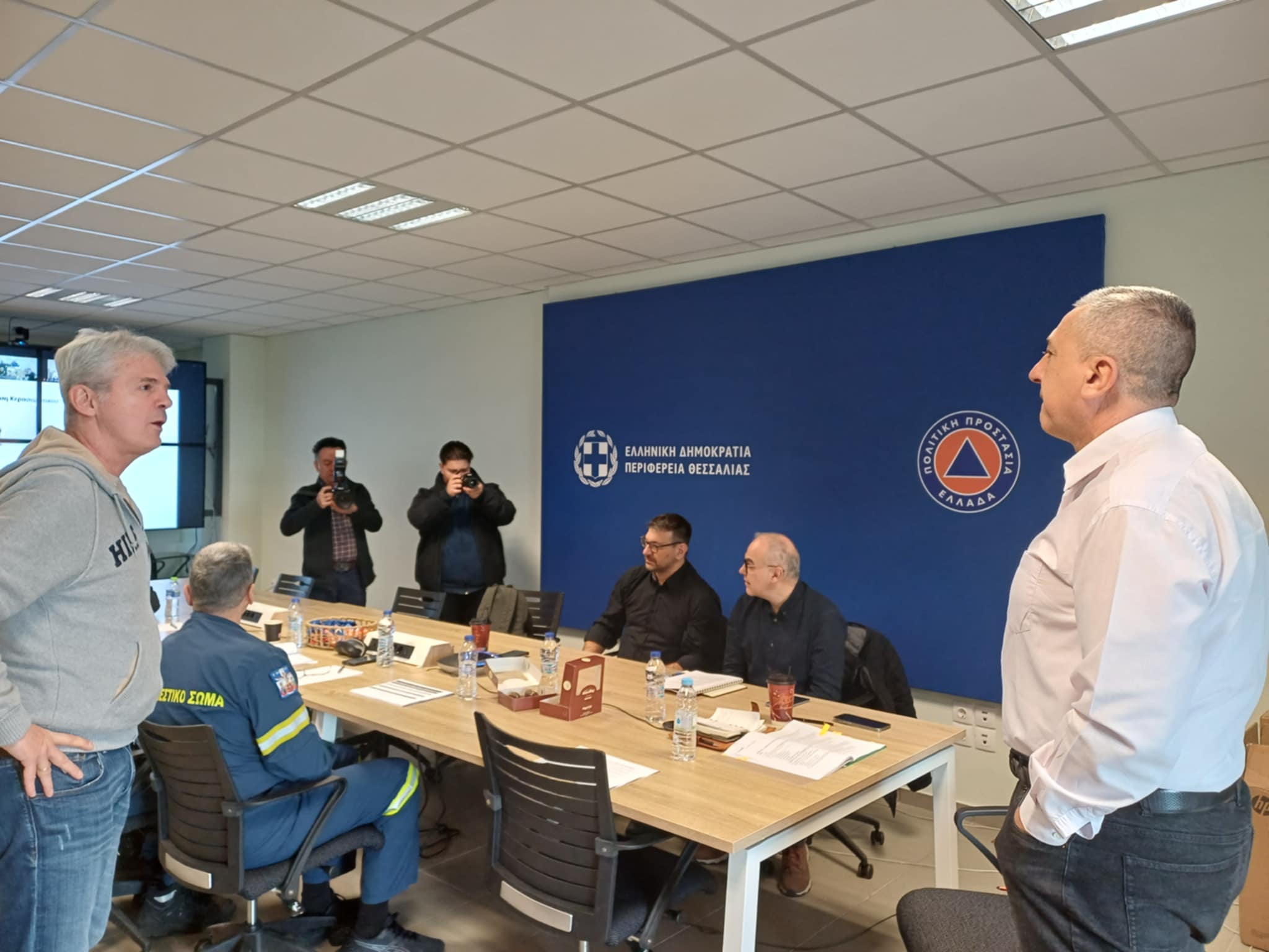 Άσκηση Πολιτικής Προστασίας στην περιφερεια Θεσσαλάις για αντιμετώπιση πλημμύρας (ΦΩΤΟ)