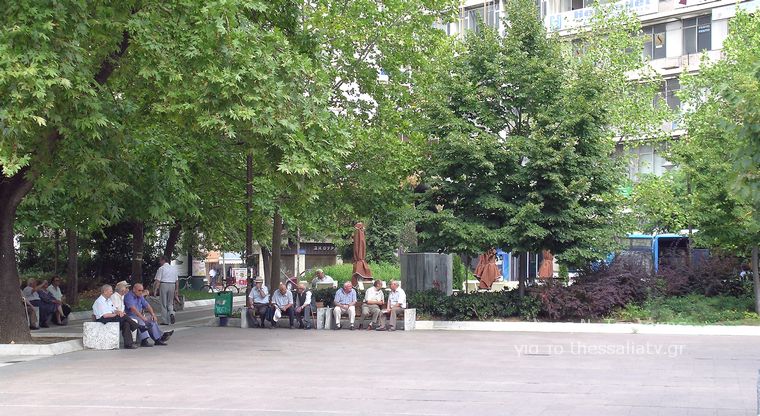 Η κεντρική πλατεία της Λάρισας - Δημάρχου Σάπκα